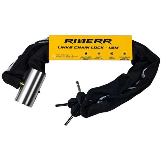 RiderR Link8 8mm Chain Lock 1.2M £29.99 Security - SKU 950/RR311 from RaceLeathers Motorcycle Clothing