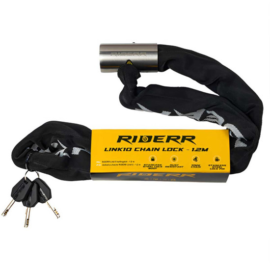 RiderR Link10 10mm Chain Lock 1.2M £39.99 Security - SKU 950/RR313 from RaceLeathers Motorcycle Clothing