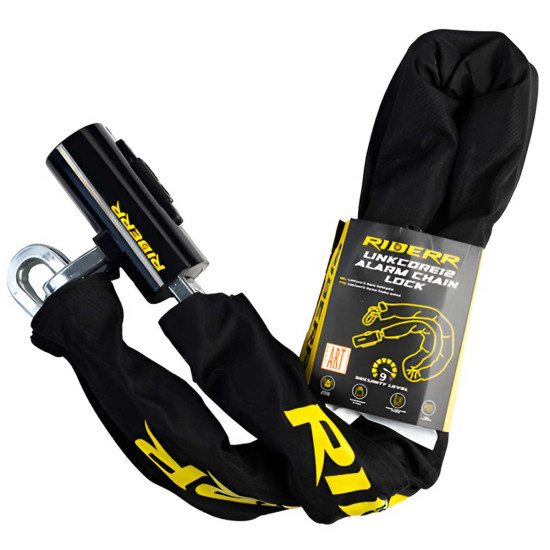 RiderR Linkcore 12 Alarm Chain Lock Black