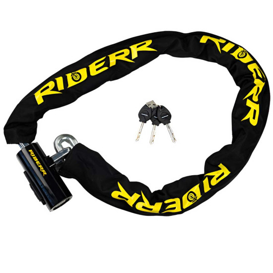 RiderR Linkcore 12 Alarm Chain Lock Black £119.99 Security - SKU 950/RR316 from RaceLeathers Motorcycle Clothing