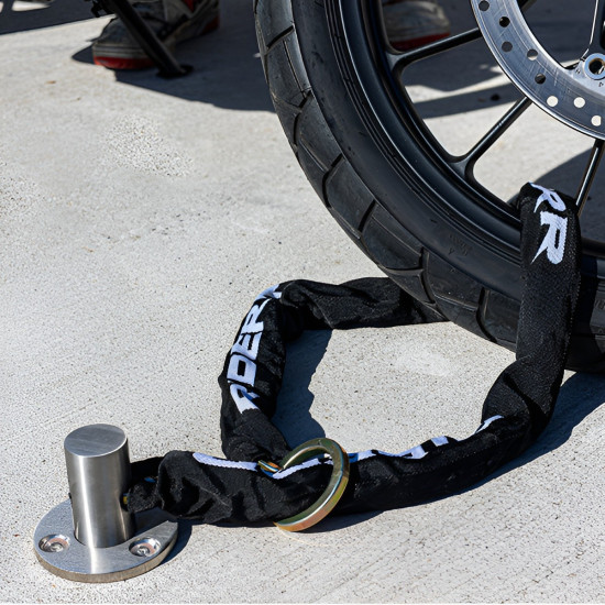 RiderR Ground Anchor Silver £39.99 Security - SKU 950/RR317 from RaceLeathers Motorcycle Clothing