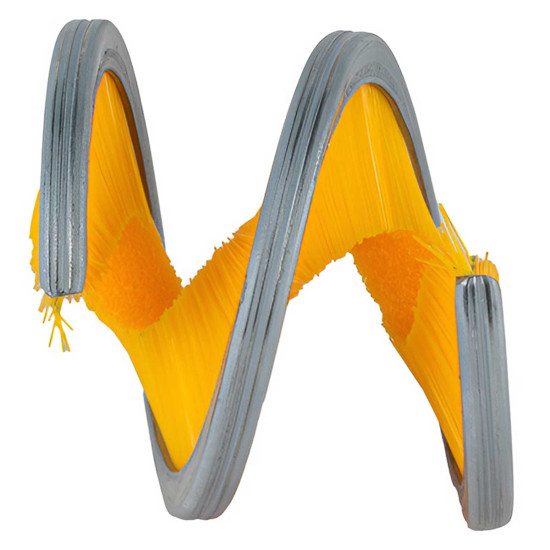 RiderR Spiral Motorcycle Chain Brush Yellow