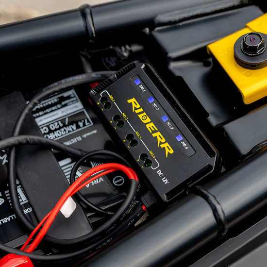 RiderR Fuse Hub 4 Bank Accessory Socket £24.99 Motorcycle Luggage - SKU 950/RR804 from RaceLeathers Motorcycle Clothing