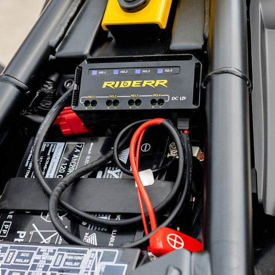 RiderR Fuse Hub 4 Bank Accessory Socket £24.99 Motorcycle Luggage - SKU 950/RR804 from RaceLeathers Motorcycle Clothing