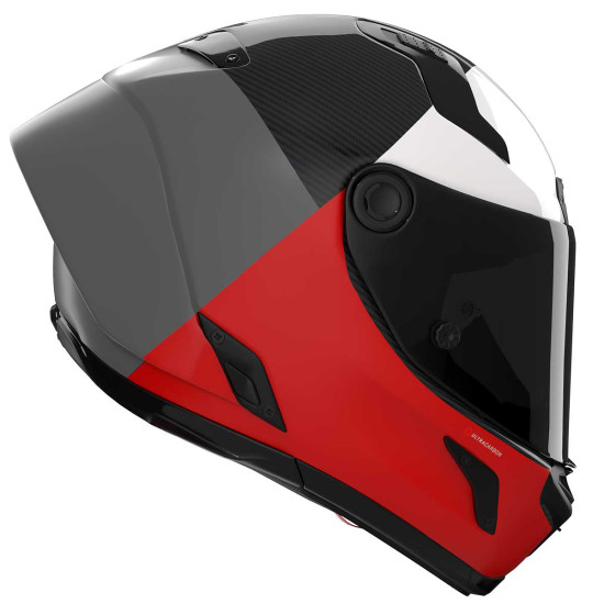 Nolan X-804 RS Blocco 369 Carbon Grey Red £619.99 Full Face Helmets - SKU 550/840008503690 from RaceLeathers Motorcycle Clothing