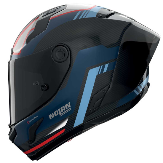 Nolan X-804 RS Piega 366 Carbon Blue Red White £569.99 Full Face Helmets - SKU 550/840009273660 from RaceLeathers Motorcycle Clothing