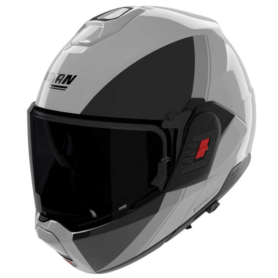 Nolan N120-1 Verniciatura Speciale 355 Grey Black £379.99 Flip Front Motorcycle Helmets - SKU 551/1F0007303552 from RaceLeathers Motorcycle Clothing