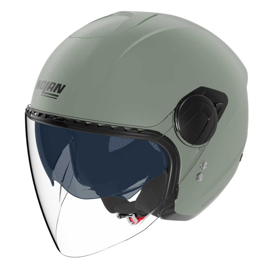 Nolan N20-2 Visor Class Nobile 337 Matt Green £149.99 Open Face Helmets - SKU 553/220007353372 from RaceLeathers Motorcycle Clothing