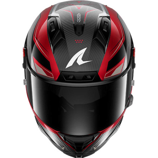 Shark Aeron Mekarium DRS Carbon Red Silver £759.99 Full Face Helmets - SKU 200/HE0113E/DRS1 from RaceLeathers Motorcycle Clothing