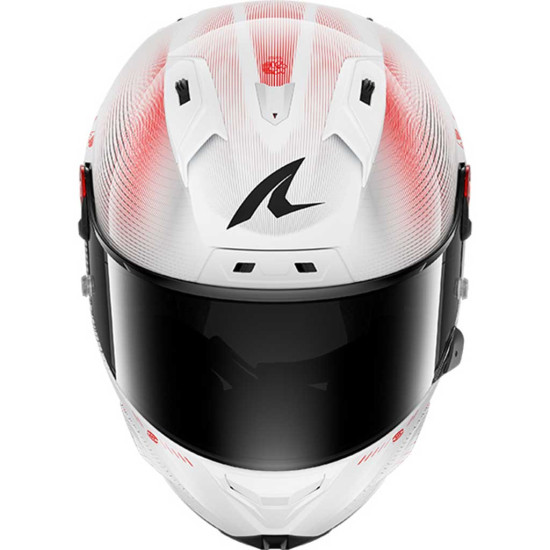 Shark Aeron Speed-Tech DWR Carbon White Red £759.99 Full Face Helmets - SKU 200/HE0119E/DWR1 from RaceLeathers Motorcycle Clothing