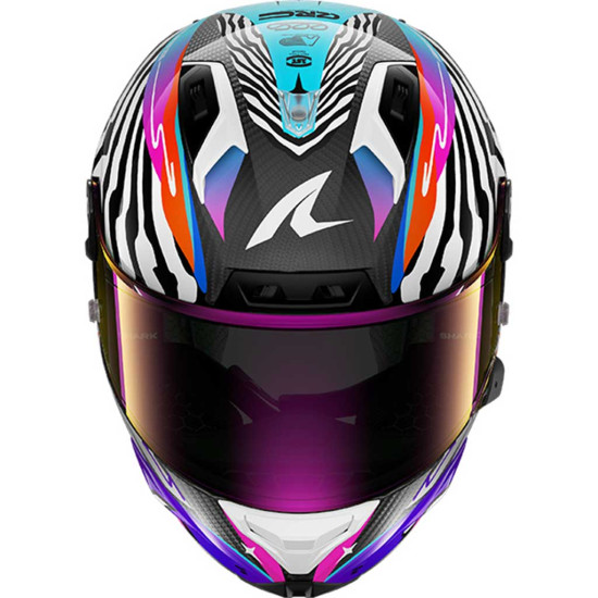 Shark Aeron Speed-Fancy DWO Carbon White Orange £759.99 Full Face Helmets - SKU 200/HE0121E/DWO1 from RaceLeathers Motorcycle Clothing