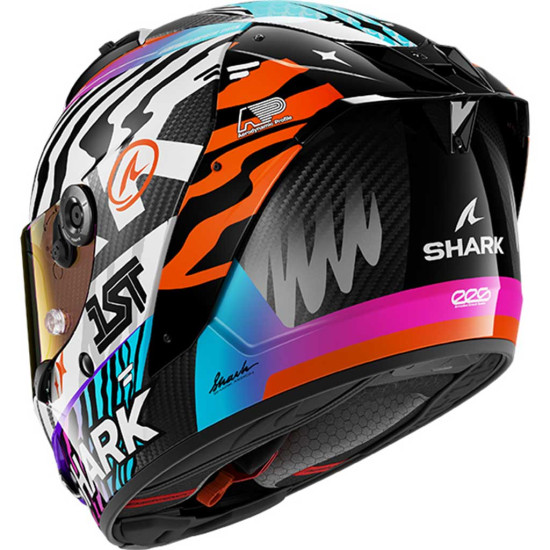Shark Aeron Speed-Fancy DWO Carbon White Orange £759.99 Full Face Helmets - SKU 200/HE0121E/DWO1 from RaceLeathers Motorcycle Clothing