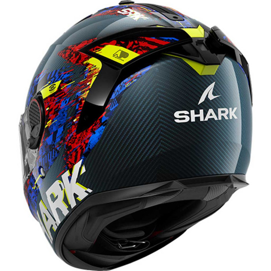 Shark Spartan GT Pro Carbon Speed-VIB DBR Carbon Blue Red £499.99 Full Face Helmets - SKU 200/HE1357E/DBR1 from RaceLeathers Motorcycle Clothing