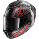 Shark Spartan RS Carbon Shiever DAR Carbon Anthracite Red