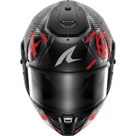 Shark Spartan RS Carbon Shiever DAR Carbon Anthracite Red