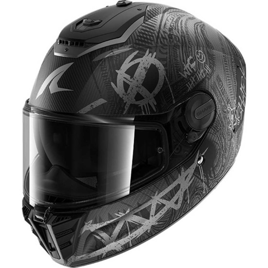 Shark Spartan RS Carbon Shiever DAS Carbon Anthracite Silver