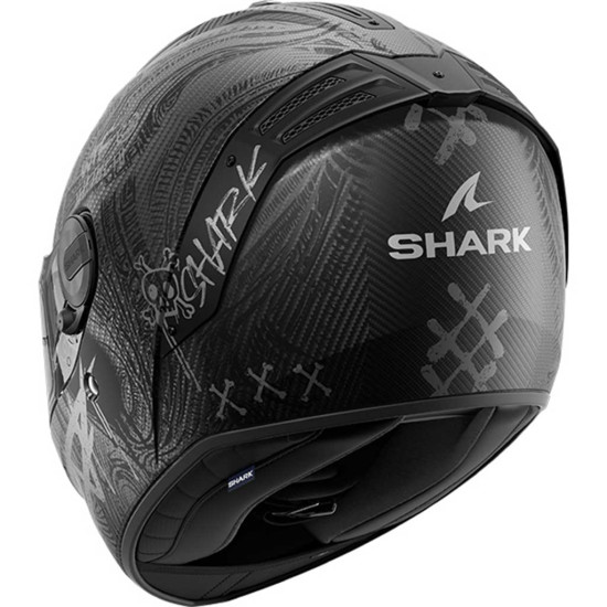 Shark Spartan RS Carbon Shiever DAS Carbon Anthracite Silver £409.99 Full Face Helmets - SKU 200/HE8162E/DAS1 from RaceLeathers Motorcycle Clothing