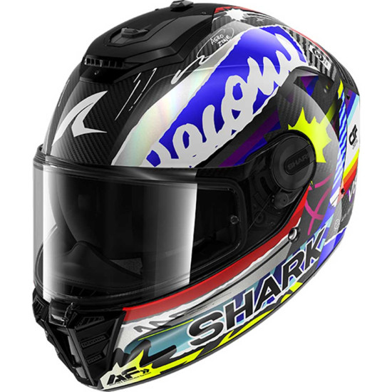Shark Spartan RS Carbon Streetrush DBU Carbon Blue Yellow White