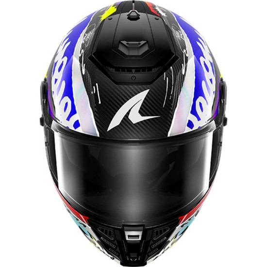 Shark Spartan RS Carbon Streetrush DBU Carbon Blue Yellow White £399.99 Full Face Helmets - SKU 200/HE8163E/DBU1 from RaceLeathers Motorcycle Clothing