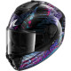 Shark Spartan RS Reptaia KBX Black Teal Violet Pearl