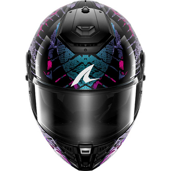 Shark Spartan RS Reptaia KBX Black Teal Violet Pearl