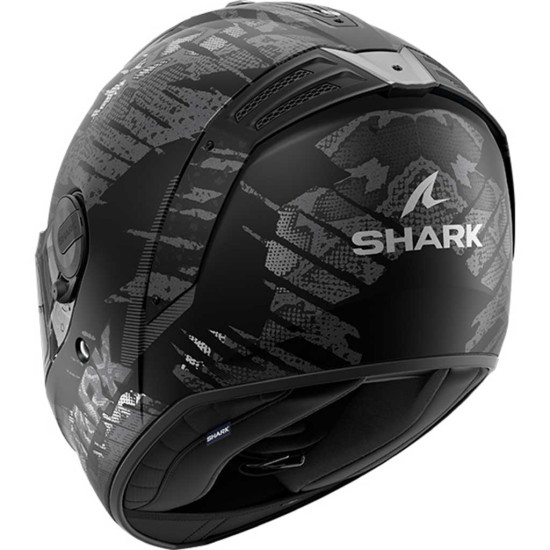 Shark Spartan RS Reptaia Matt KAA Matt Black Anthracite £319.99 Full Face Helmets - SKU 200/HE8121E/KAA1 from RaceLeathers Motorcycle Clothing