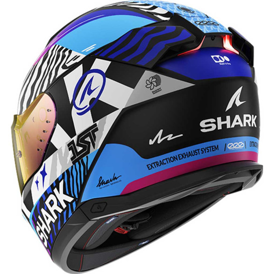 Shark Skwal I3 Speed-Fancy KWB Black White Blue £329.99 Full Face Helmets - SKU 210/HE0816E/KWB1 from RaceLeathers Motorcycle Clothing