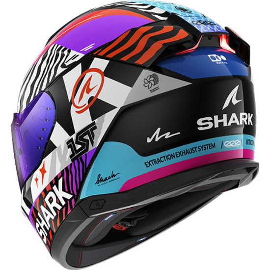 Shark Skwal I3 Speed-Fancy KWO Black White Orange £329.99 Full Face Helmets - SKU 210/HE0816E/KWO1 from RaceLeathers Motorcycle Clothing