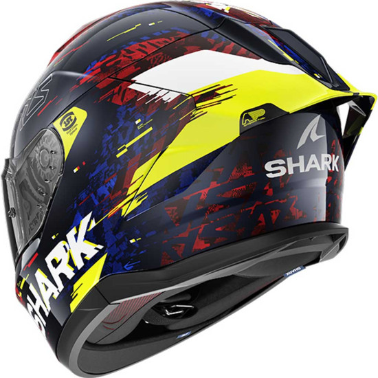 Shark Skwal Cup Speed-VIB BRY Blue Red Yellow £265.99 Full Face Helmets - SKU 210/HE6510E/BRY1 from RaceLeathers Motorcycle Clothing