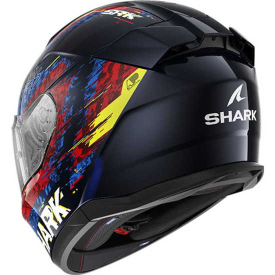Shark D-Skwal 3 Speed-VIB BRB Blue Red Blue £229.99 Full Face Helmets - SKU 210/HE0908E/BRB1 from RaceLeathers Motorcycle Clothing