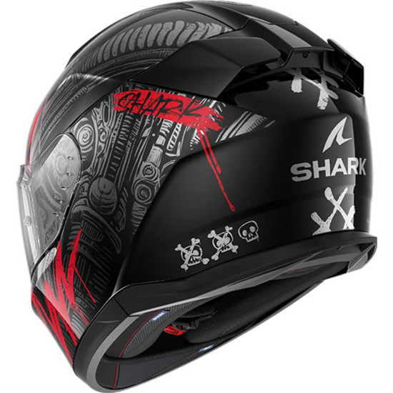 Shark D-Skwal 3 Shiever KAR Black Anthracite Red £229.99 Full Face Helmets - SKU 210/HE0910E/KAR1 from RaceLeathers Motorcycle Clothing