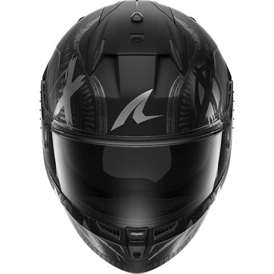 Shark D-Skwal 3 Shiever Matt KAS Matt Black Anthracite Silver £229.99 Full Face Helmets - SKU 210/HE0911E/KAS1 from RaceLeathers Motorcycle Clothing