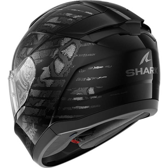 Shark Ridill 2 Reptaia KAS Black Anthracite Silver £179.99 Full Face Helmets - SKU 210/HE1112E/KAS1 from RaceLeathers Motorcycle Clothing