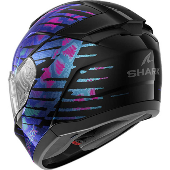 Shark Ridill 2 Reptaia KVX Black Violet Pearl £179.99 Full Face Helmets - SKU 210/HE1112E/KVX1 from RaceLeathers Motorcycle Clothing