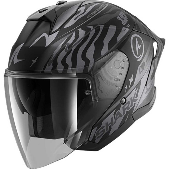 Shark Skwal Jet Cup Speed-Fancy KAS Black Anthracite Silver