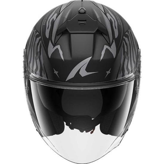 Shark Skwal Jet Cup Speed-Fancy KAS Black Anthracite Silver £249.99 Open Face Helmets - SKU 235/HE6915E/KAS1 from RaceLeathers Motorcycle Clothing