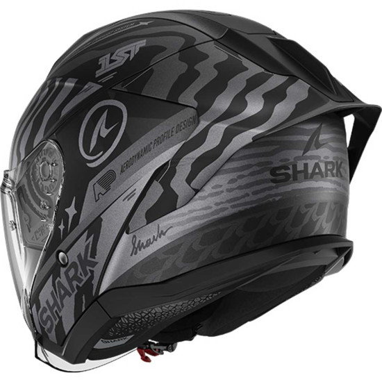 Shark Skwal Jet Cup Speed-Fancy KAS Black Anthracite Silver £249.99 Open Face Helmets - SKU 235/HE6915E/KAS1 from RaceLeathers Motorcycle Clothing