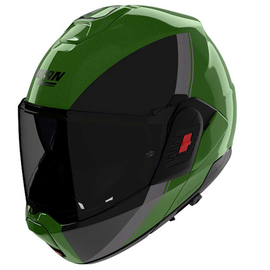 Nolan N120-1 Vern Verniciatura Speciale 354 Green Grey Black £379.99 Flip Front Motorcycle Helmets - SKU 551/1F0007303541 from RaceLeathers Motorcycle Clothing