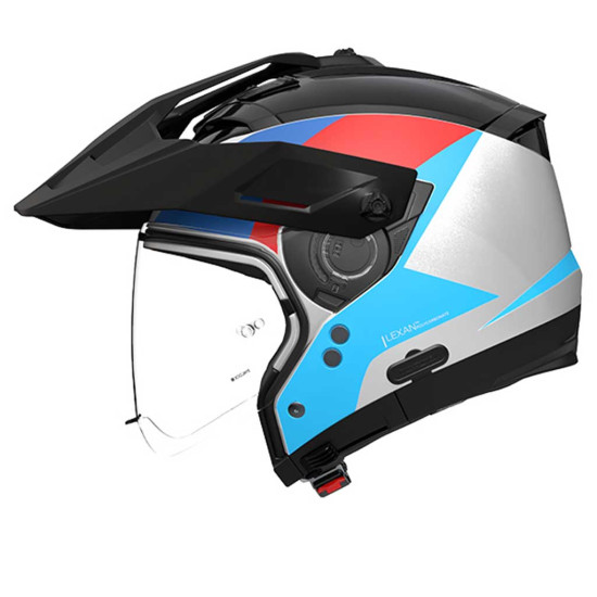 Nolan N70-2 X 06 Turbine 350 Grey Blue Red £329.99 Flip Front Motorcycle Helmets - SKU 552/7Y0008563501 from RaceLeathers Motorcycle Clothing