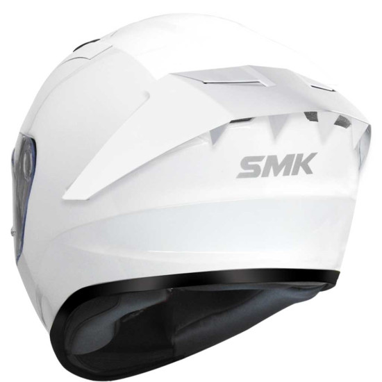 SMK Stellar Unicolour White £74.99 Full Face Helmets - SKU 750/100005431001 from RaceLeathers Motorcycle Clothing
