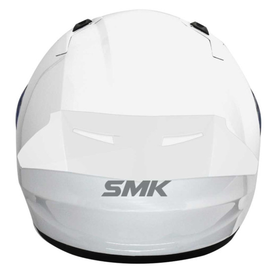 SMK Stellar Unicolour White £74.99 Full Face Helmets - SKU 750/100005431001 from RaceLeathers Motorcycle Clothing