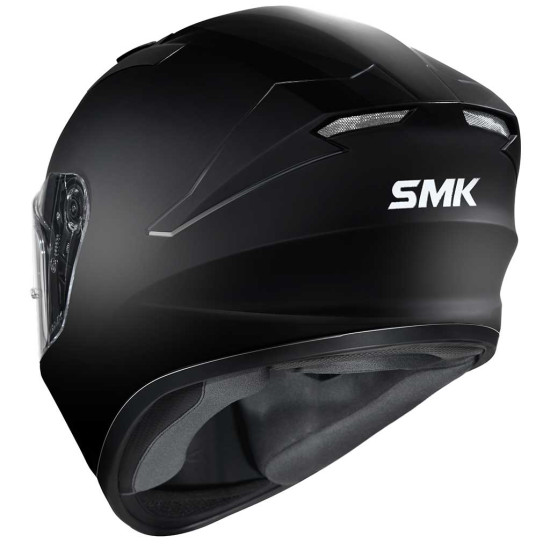 SMK Stellar Unicolour Black £74.99 Full Face Helmets - SKU 750/100005431601 from RaceLeathers Motorcycle Clothing