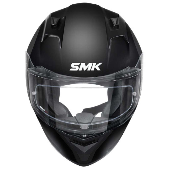 SMK Stellar Unicolour Black £74.99 Full Face Helmets - SKU 750/100005431601 from RaceLeathers Motorcycle Clothing