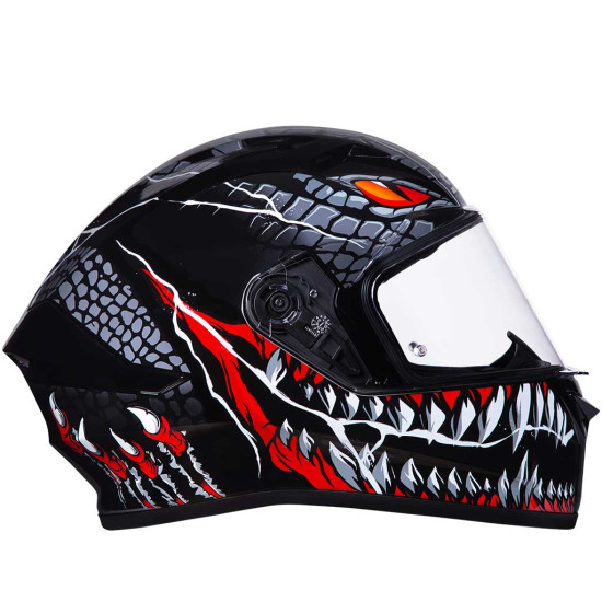 SMK Stellar Taotei Black Red White £84.99 Full Face Helmets - SKU 750/100005825401 from RaceLeathers Motorcycle Clothing