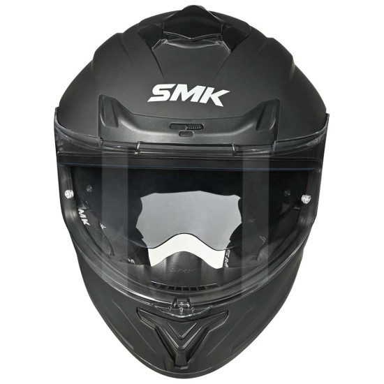 SMK Typhoon Unicolour Matt Black £89.99 Full Face Helmets - SKU 750/100006648601 from RaceLeathers Motorcycle Clothing