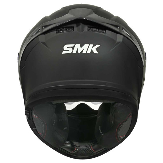 SMK Typhoon Unicolour Matt Black £89.99 Full Face Helmets - SKU 750/100006648601 from RaceLeathers Motorcycle Clothing