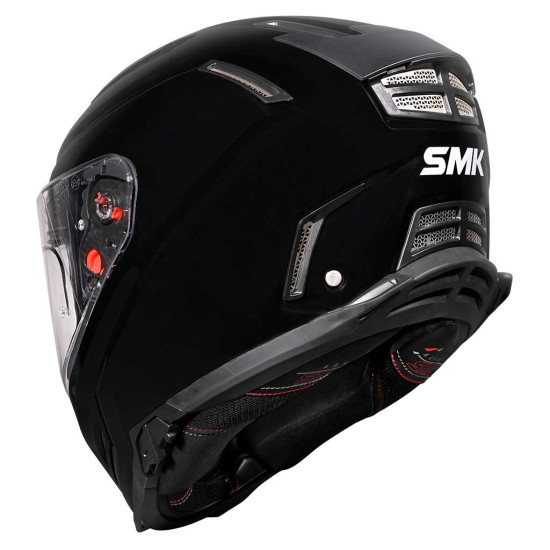SMK Agnar Unicolour Black £99.99 Full Face Helmets - SKU 750/100006793601 from RaceLeathers Motorcycle Clothing