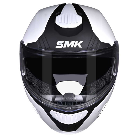 SMK Gullwing Unicolour White £99.99 Flip Front Motorcycle Helmets - SKU 751/100008477101 from RaceLeathers Motorcycle Clothing