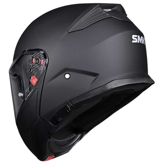 SMK Gullwing Unicolour Matt Black £99.99 Flip Front Motorcycle Helmets - SKU 751/100008440301 from RaceLeathers Motorcycle Clothing
