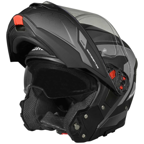 SMK Gullwing V2 Sonic Matt Black Anthracite £109.99 Flip Front Motorcycle Helmets - SKU 751/100010215201 from RaceLeathers Motorcycle Clothing